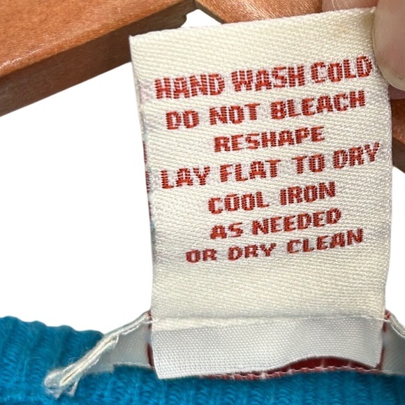 Pretty Blue Sundance Button Up Cardigan Embroidered Floral Front Women's Medium - Picture 5 of 6